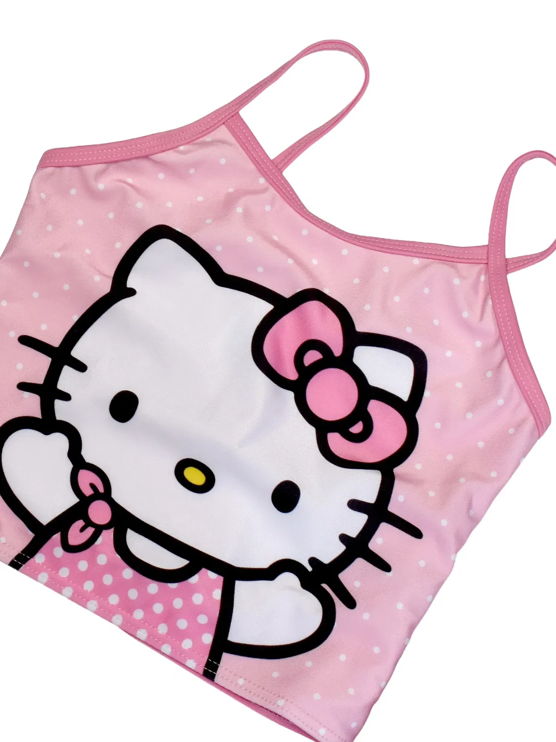 Купальник танкини с принтом Hello Kitty, розовый — фото 4