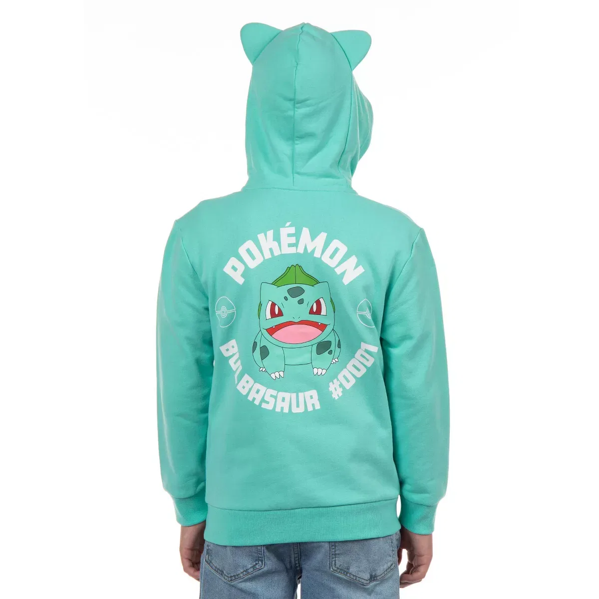 Детский худи-костюм с 3D капюшоном и принтом Pokemon Bulbasaur Mad Engine, Bulbasaur — фото 4