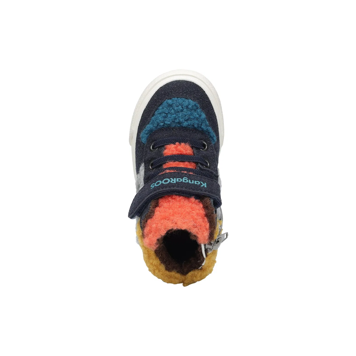 Детские кроссовки с теплой подкладкой KAVU SHADY FUR EV KangaROOS, Stone Brown/Multi — фото 3