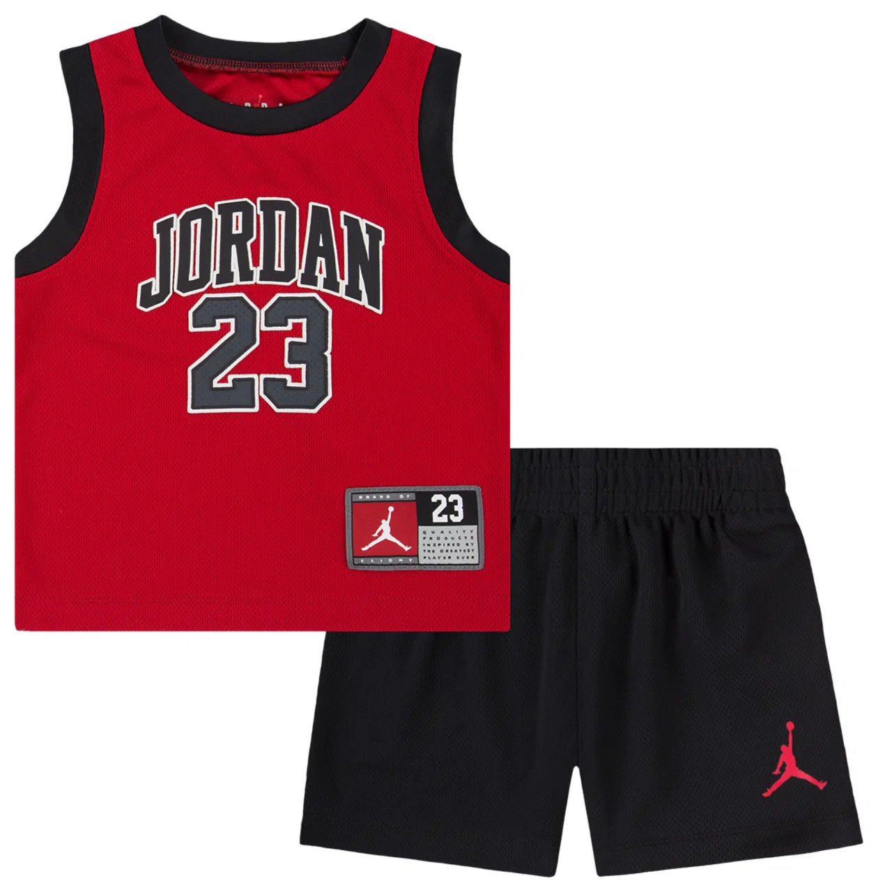 Детский комплект Jersey Jordan, красный/черный
