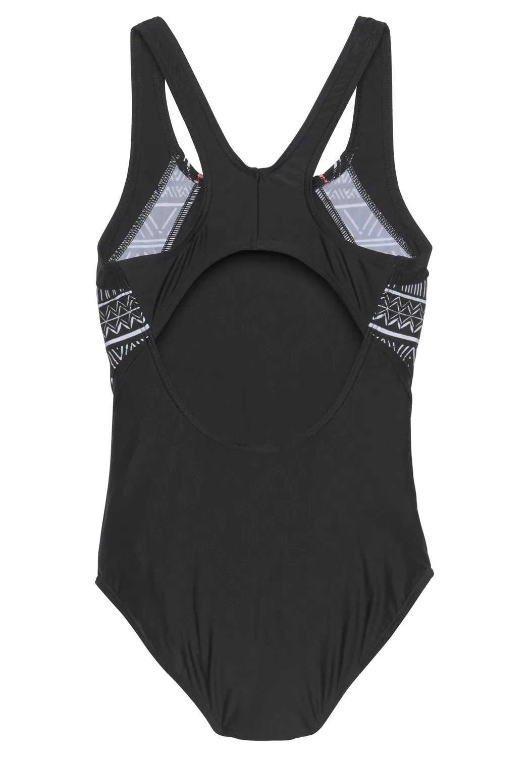 Детский купальник с графичным дизайном Kangaroos, Schwarz