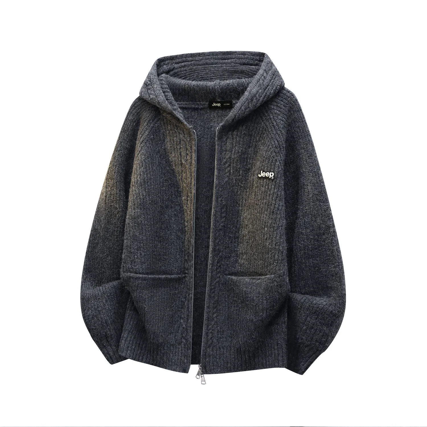 Детский свитшот с капюшоном утепленный Jeep Leisure Collection, Dark Gray