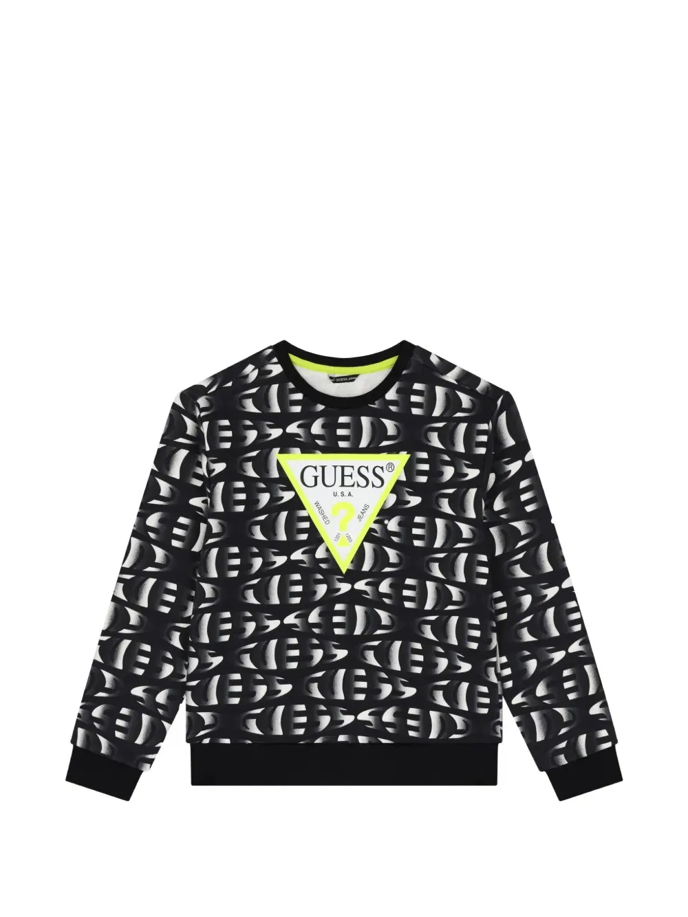 Толстовка с принтом логотипа Guess Kids, черный