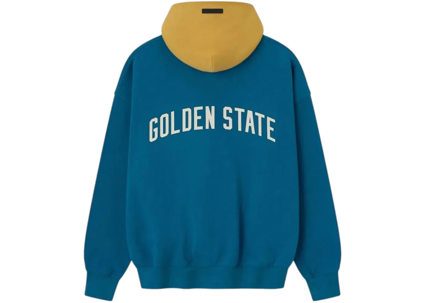 Мужское худи с принтом Warriors Fear of God Essentials Hoodie, Blue Sapphire Canyon — фото 2