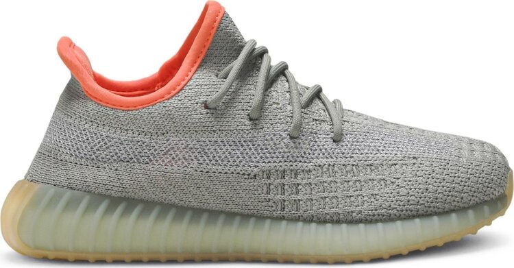 Кроссовки Adidas Yeezy Boost 350 V2 Kids 'Desert Sage', зеленый — фото 2