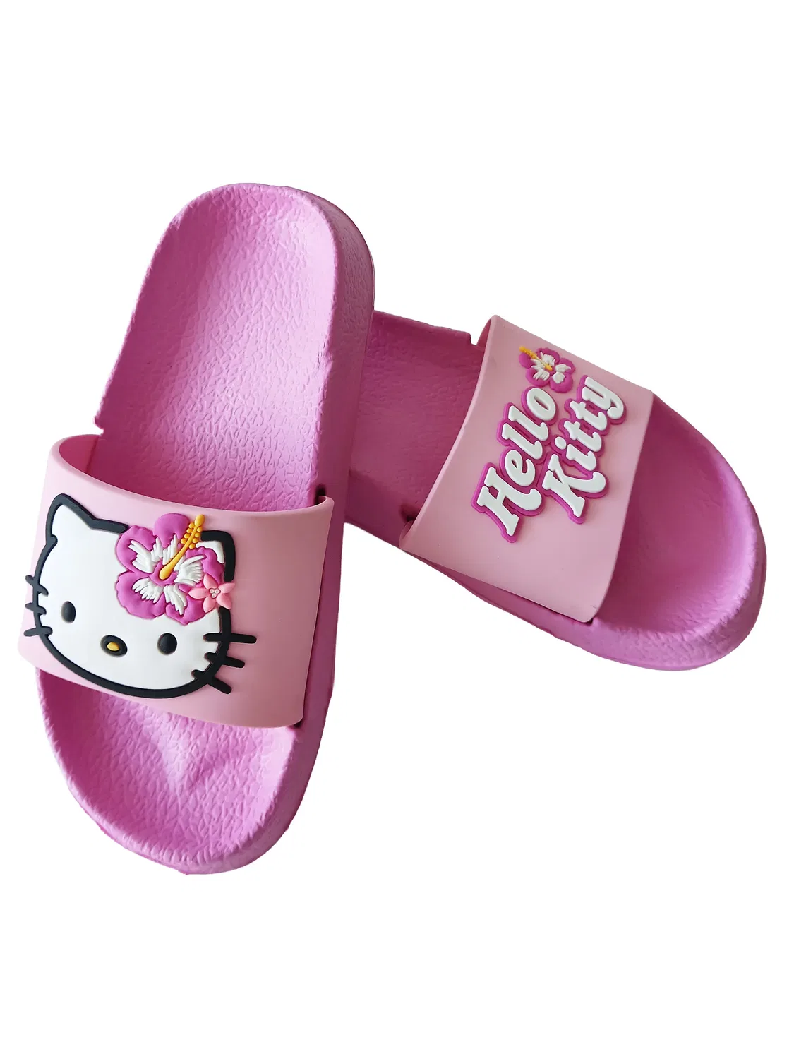Шлепанцы с цветочным принтом Hello Kitty, розовый — фото 3