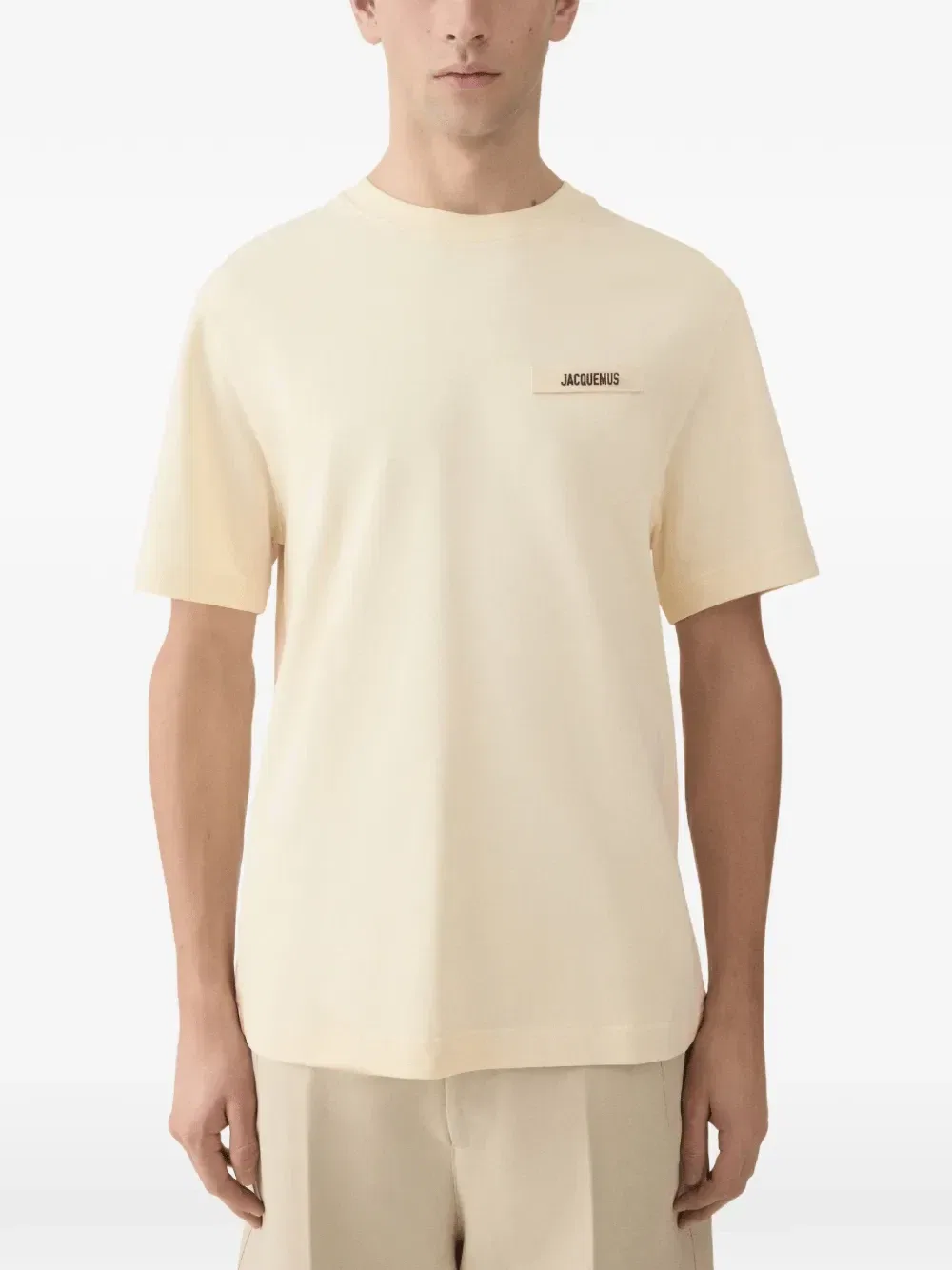 Футболка с нашивкой-логотипом Jacquemus, бежевый — фото 2