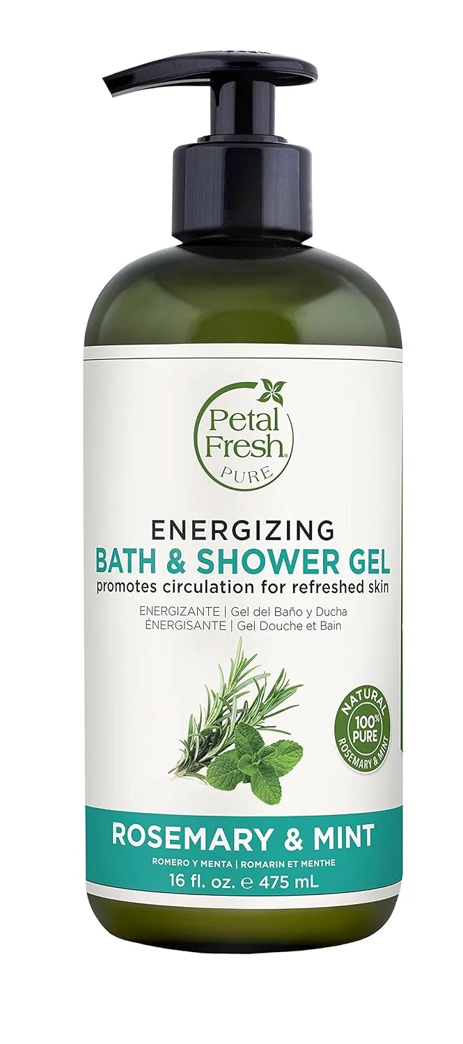 Гель для душа и ванны Rosemary and Mint, PETAL FRESH, 470 мл