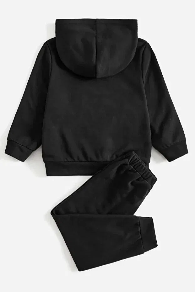 Детский спортивный комплект для мальчиков с принтом Nasa kids tracksuit set Pawwy, Black — фото 3