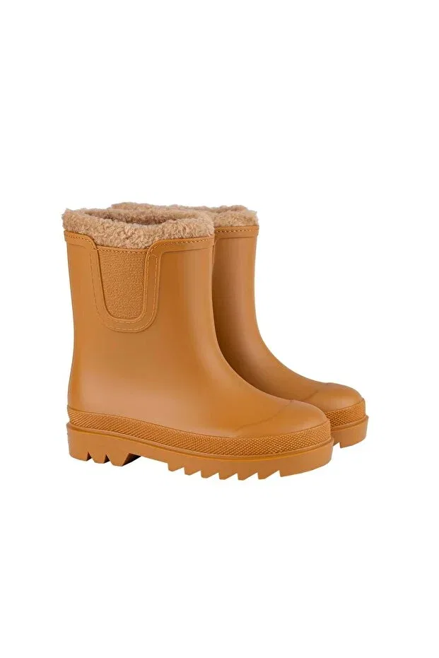 Детские сапоги для девочек с коротким каблуком Tokio borreguito kids orange boots Igor, Orange — фото 2
