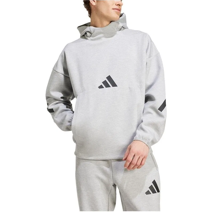 Мужской свитшот с капюшоном M Z.N.E. HD adidas, Серый — фото 3