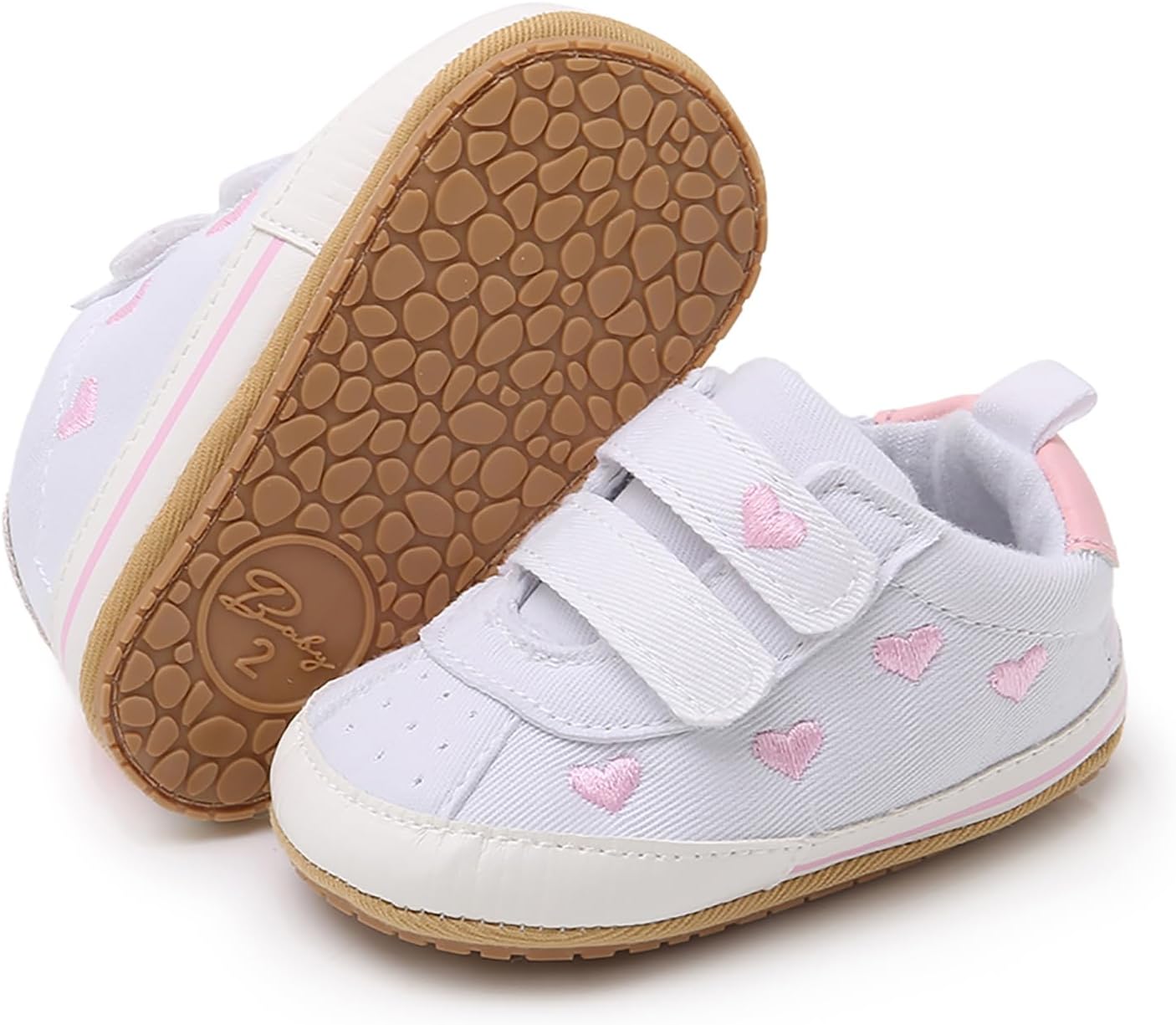 

Детские кроссовки SOFMUO для мальчиков и девочек, высокие на щиколотку, из искусственной кожи, с нескользящей подошвой, мягкой резиновой подошвой, для малышей, детская обувь для униформы, A1/White-Heart