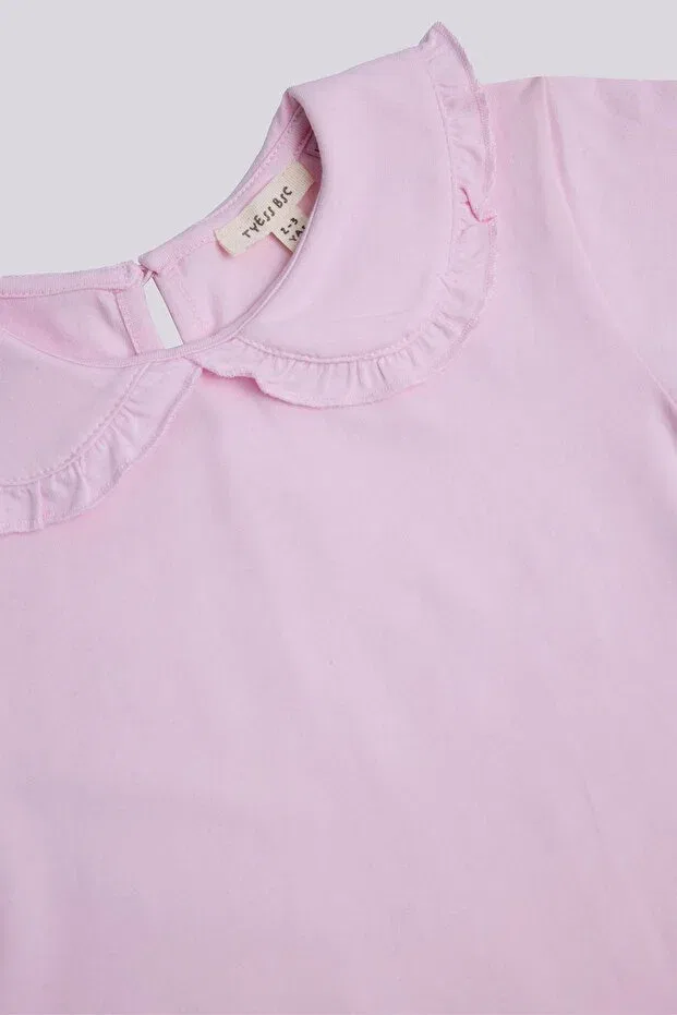 Детская футболка для девочек с коротким рукавом Gb Baby Basic, Pink — фото 3