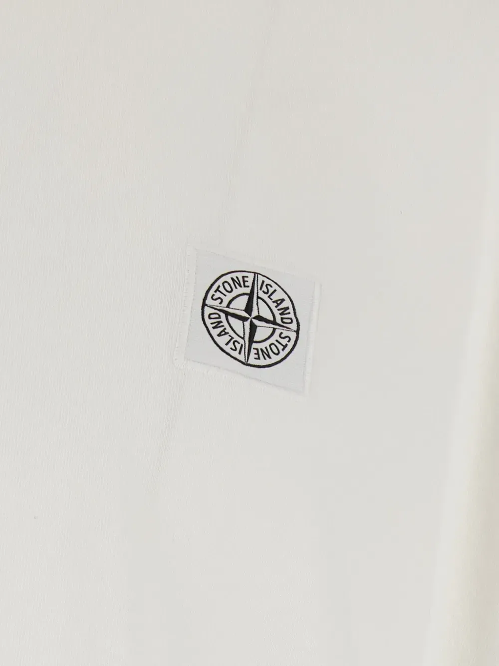 Футболка из органического хлопка с нашивкой-логотипом Stone Island, белый — фото 3