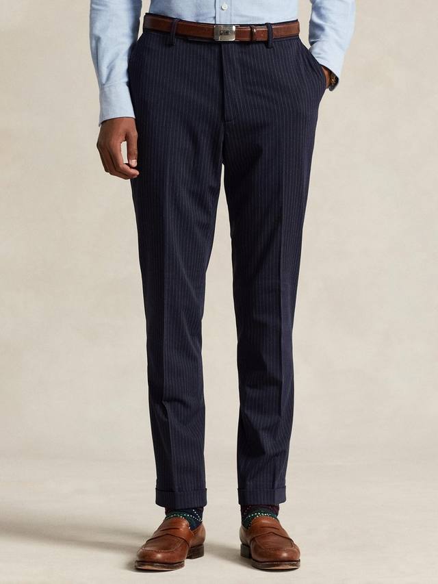

Эластичные саржевые брюки performance Ralph Lauren, цвет Navy/Grey
