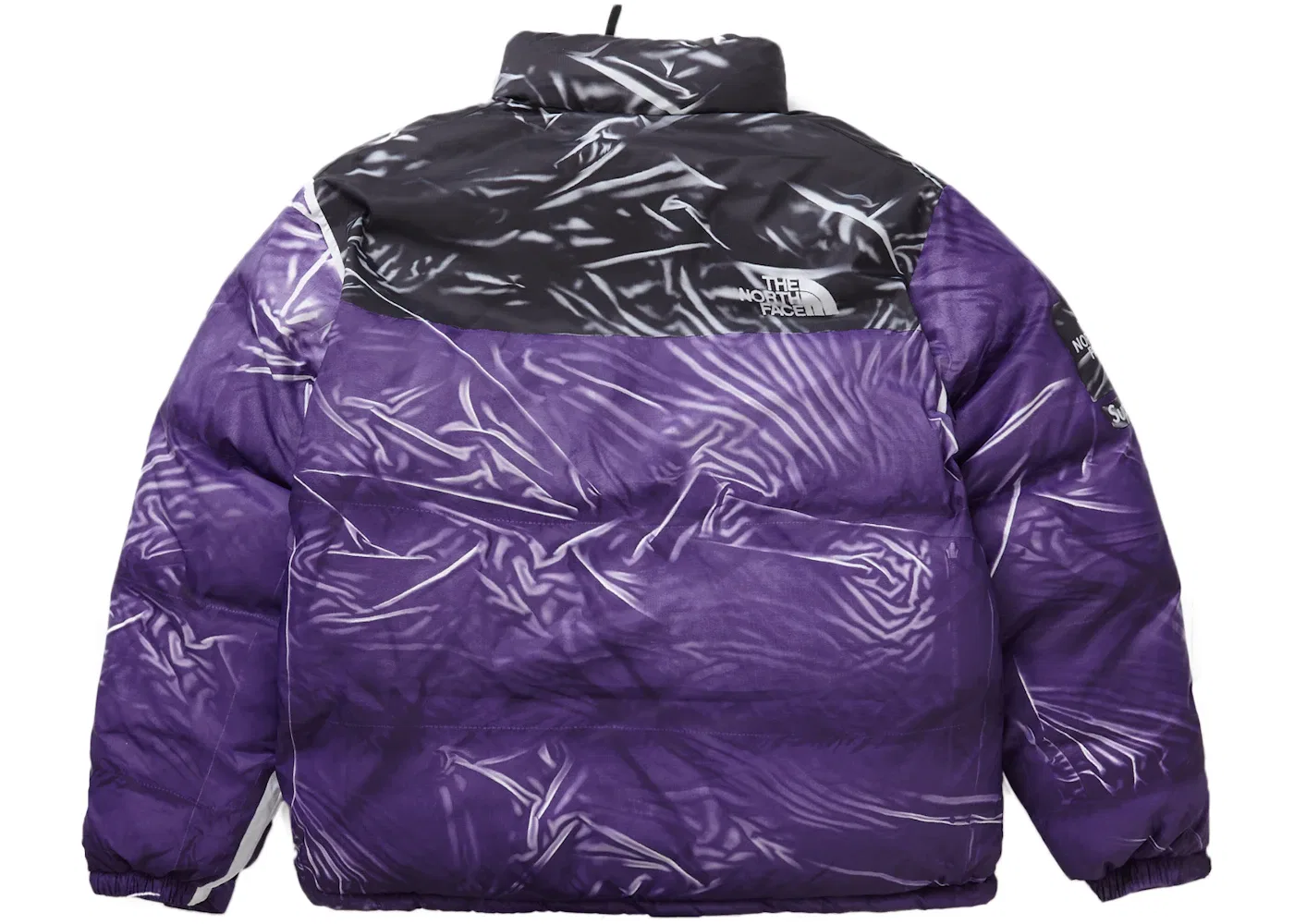 Мужская куртка с принтом The North Face x Supreme Printed Nuptse Trompe L'oeil Jacket Purple, Purple — фото 3