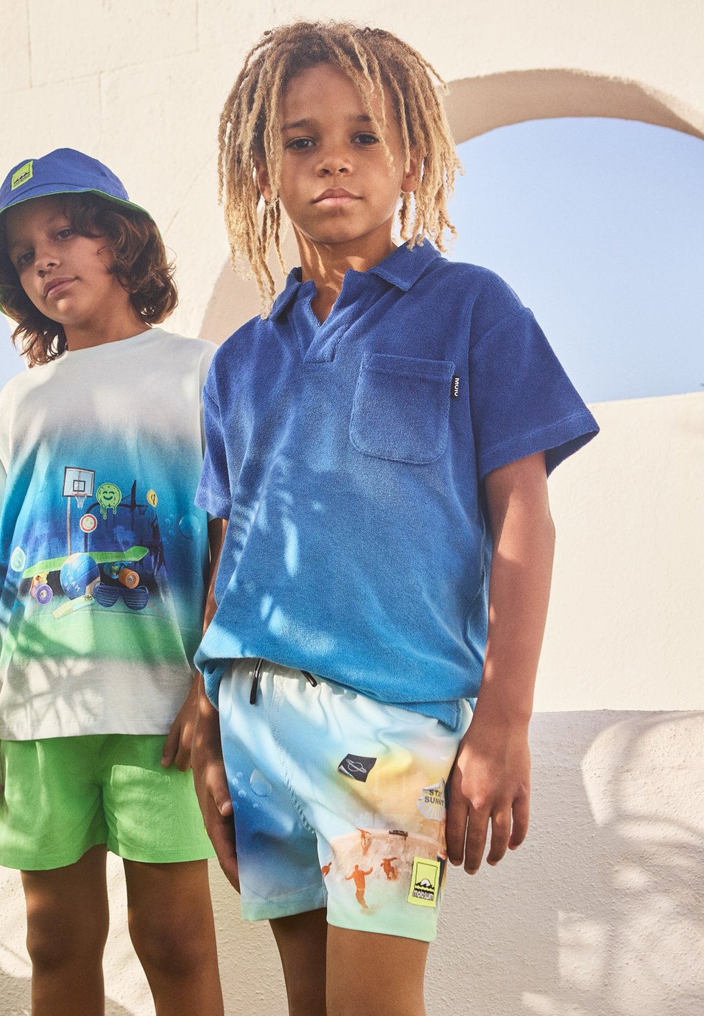 

Поло RANDEL SHORT SLEEVES Molo, синий
