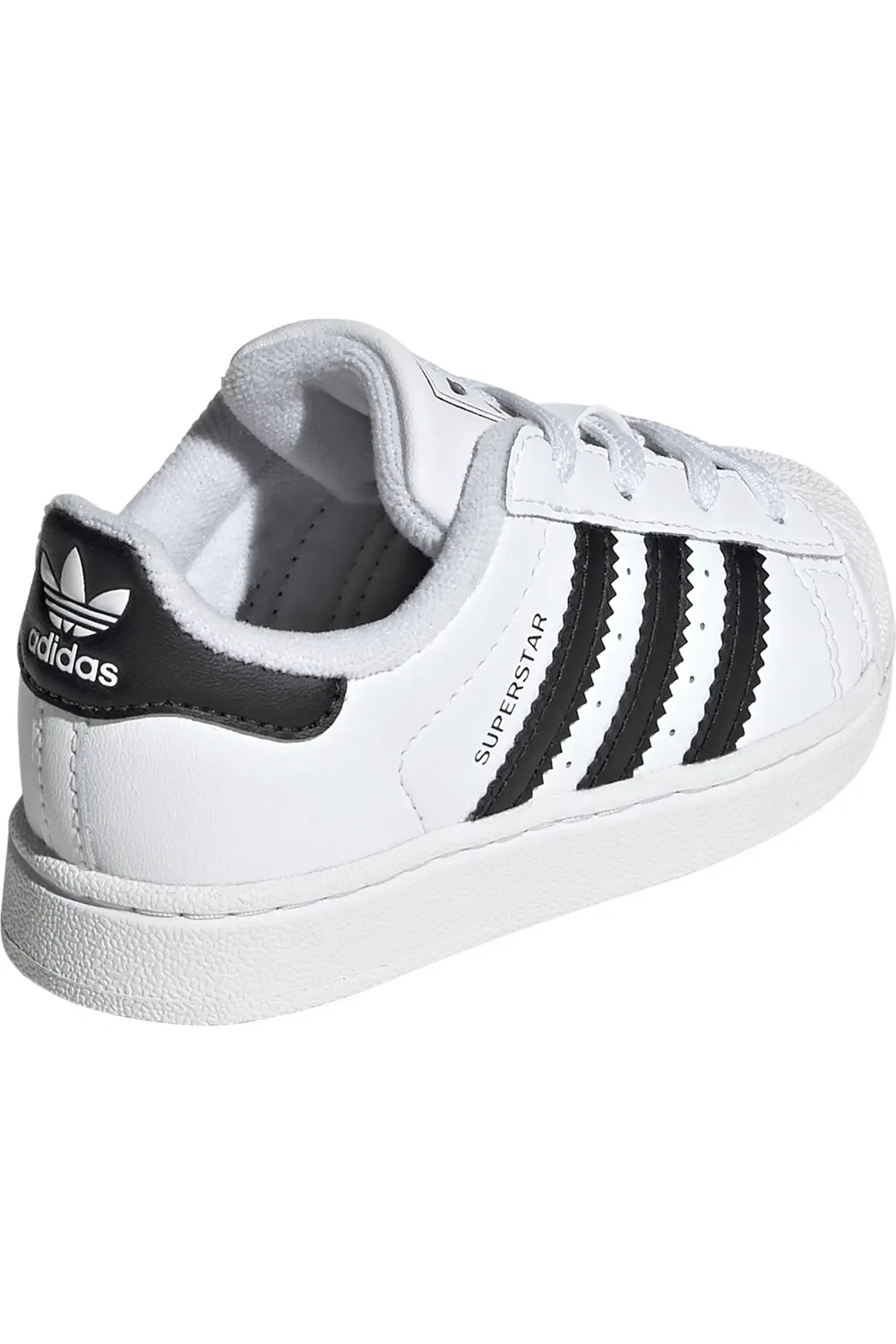 Кроссовки детские с застежкой-липучкой Superstar II adidas, белый/ черный/ белый — фото 2