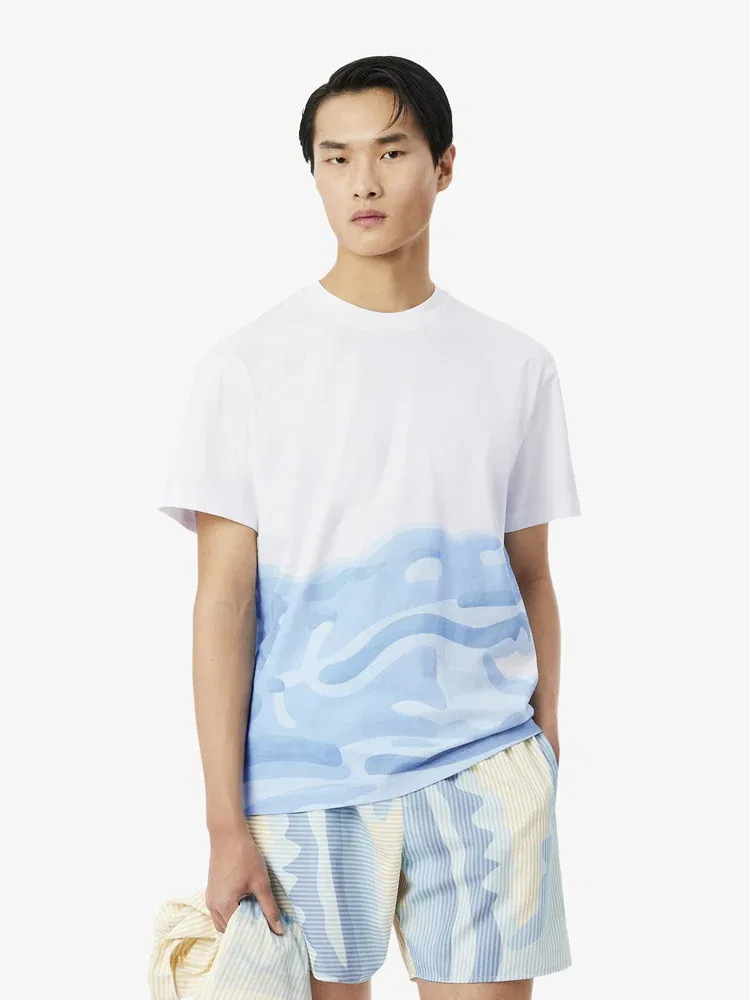 Футболка с принтом LACOSTE TH1997, White