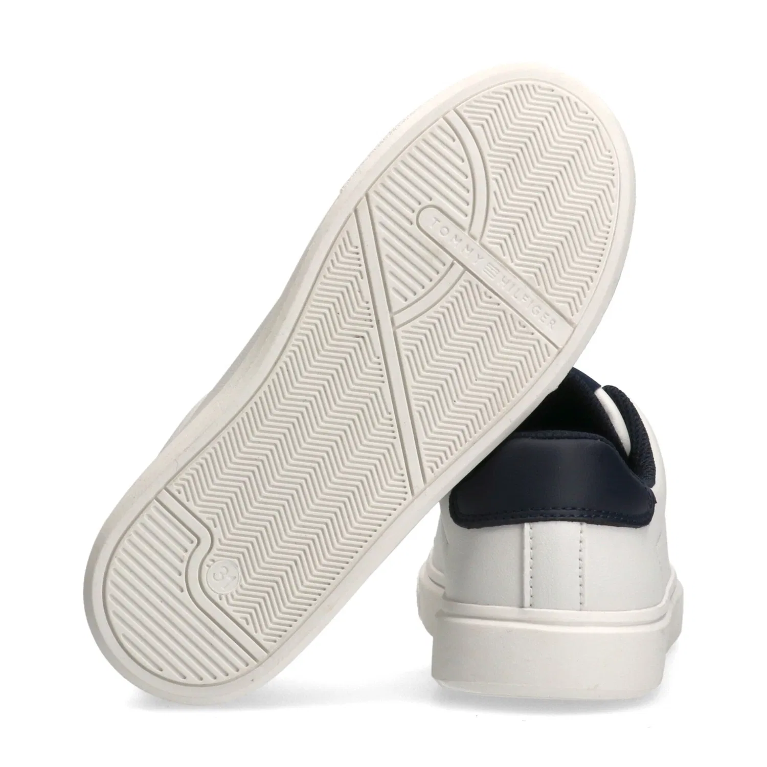 Детские кроссовки на шнуровке Tommy Hilfiger, White-Blue — фото 2