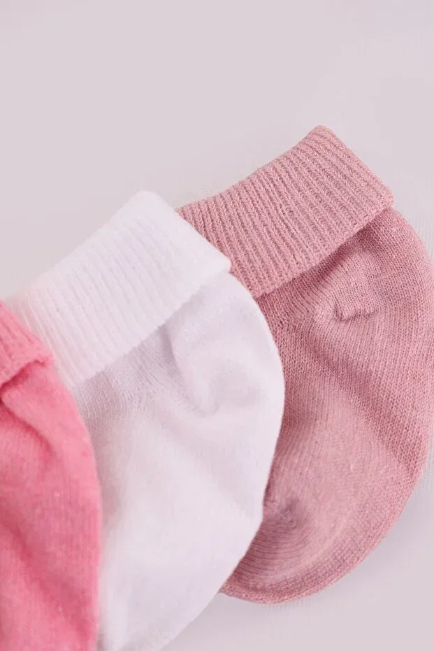 Детские носки органические 5-парный набор Premium Newborn Baby Kidello, Pink — фото 2