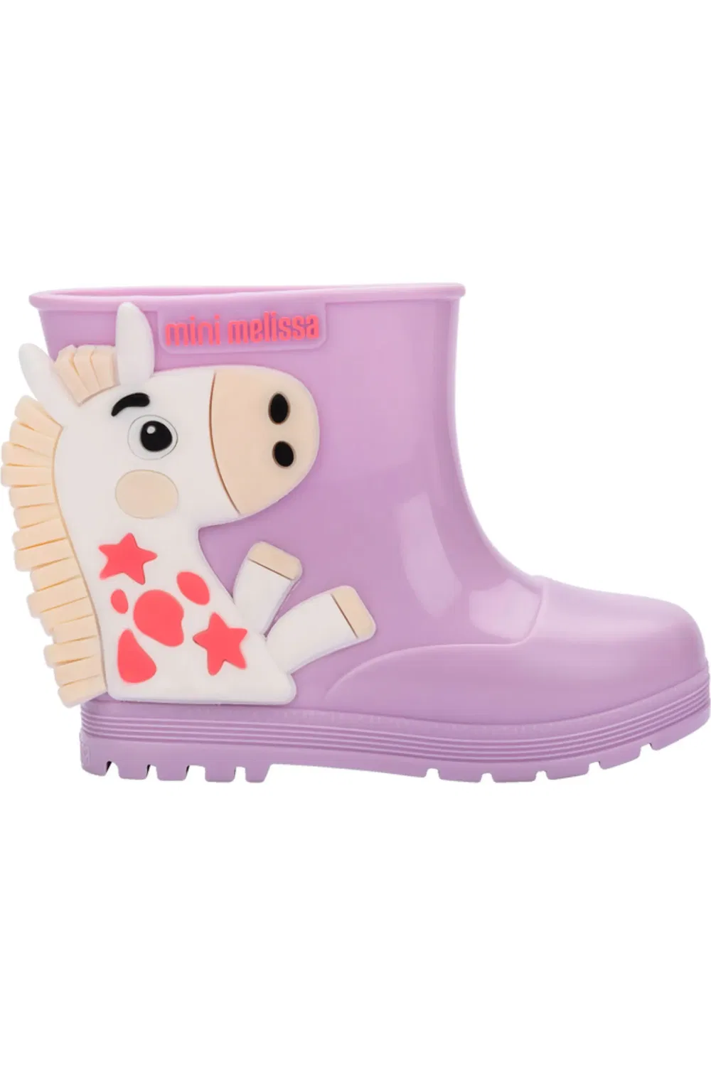 Детские ботинки водонепроницаемые Welly Wonderland Mini Melissa, Lilac — фото 2