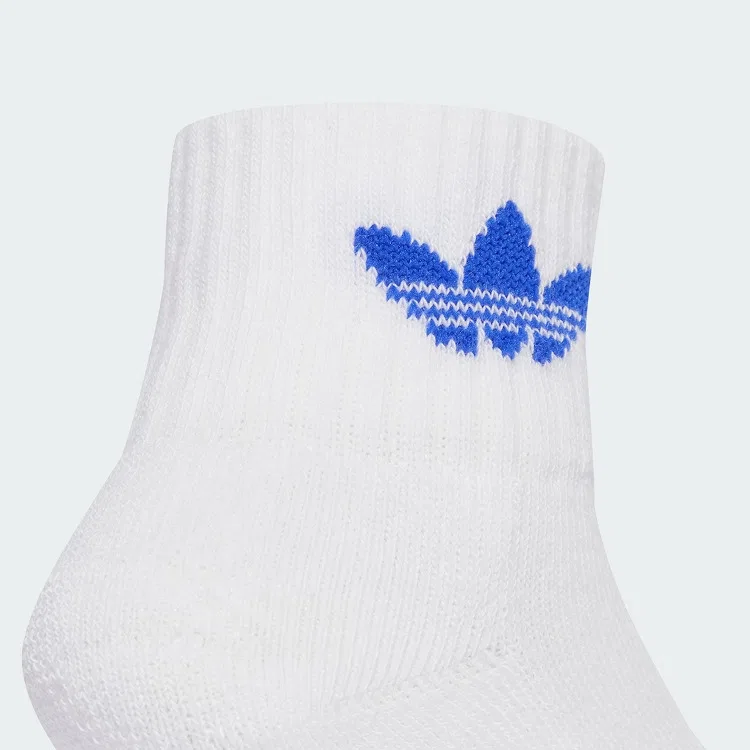 Детские носки с принтом 2 пары Adidas Originals, 2 Pack (White/Bright Blue+White/Bright Red) — фото 3