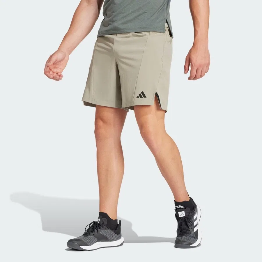 Шорты спортивные с принтом Designed For Training adidas, Серый