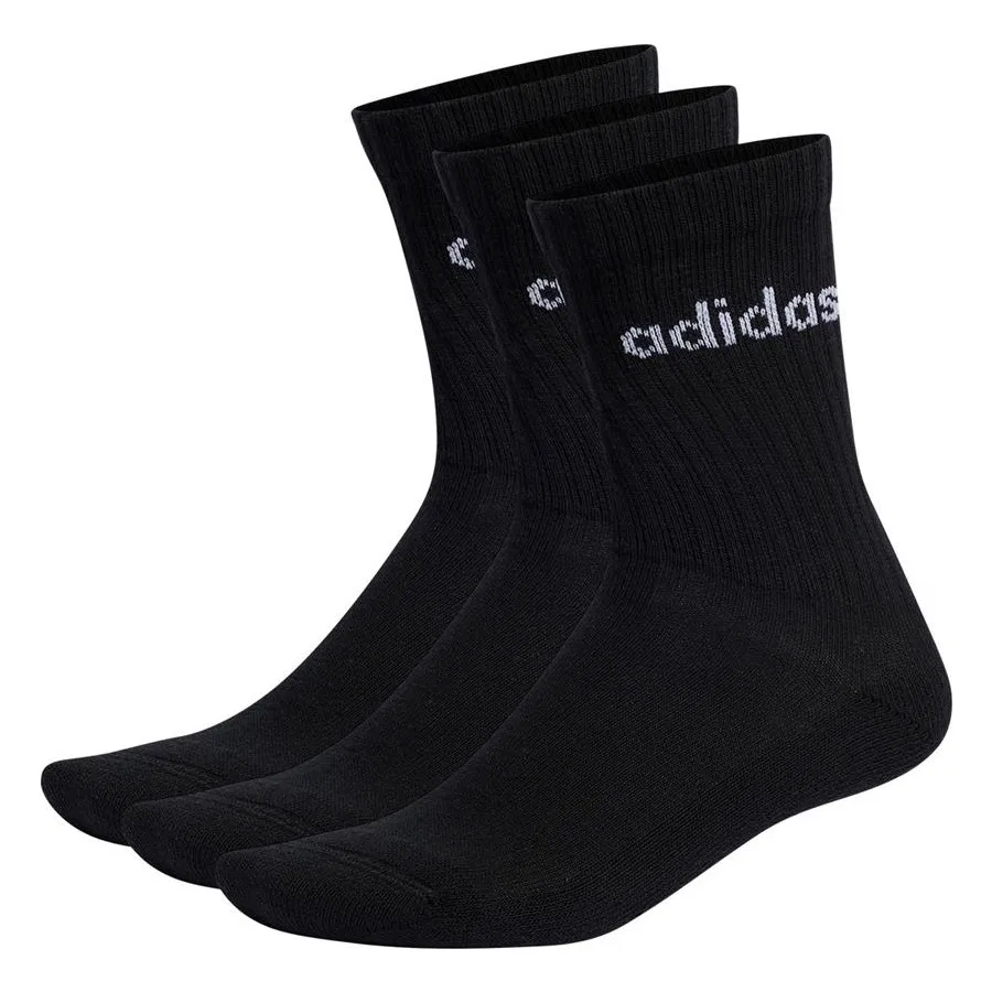 Комплект из 3 пар носков adidas C LIN CREW, Черный — фото 2