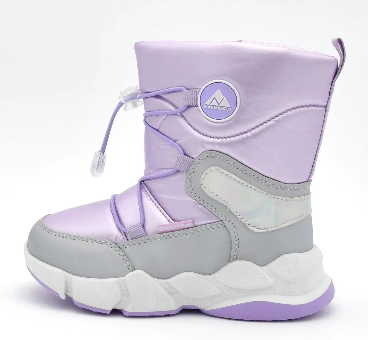Детские зимние снежные ботинки Nova Mountain для мальчиков и девочек Nova Footwear, Lightpurple — фото 2