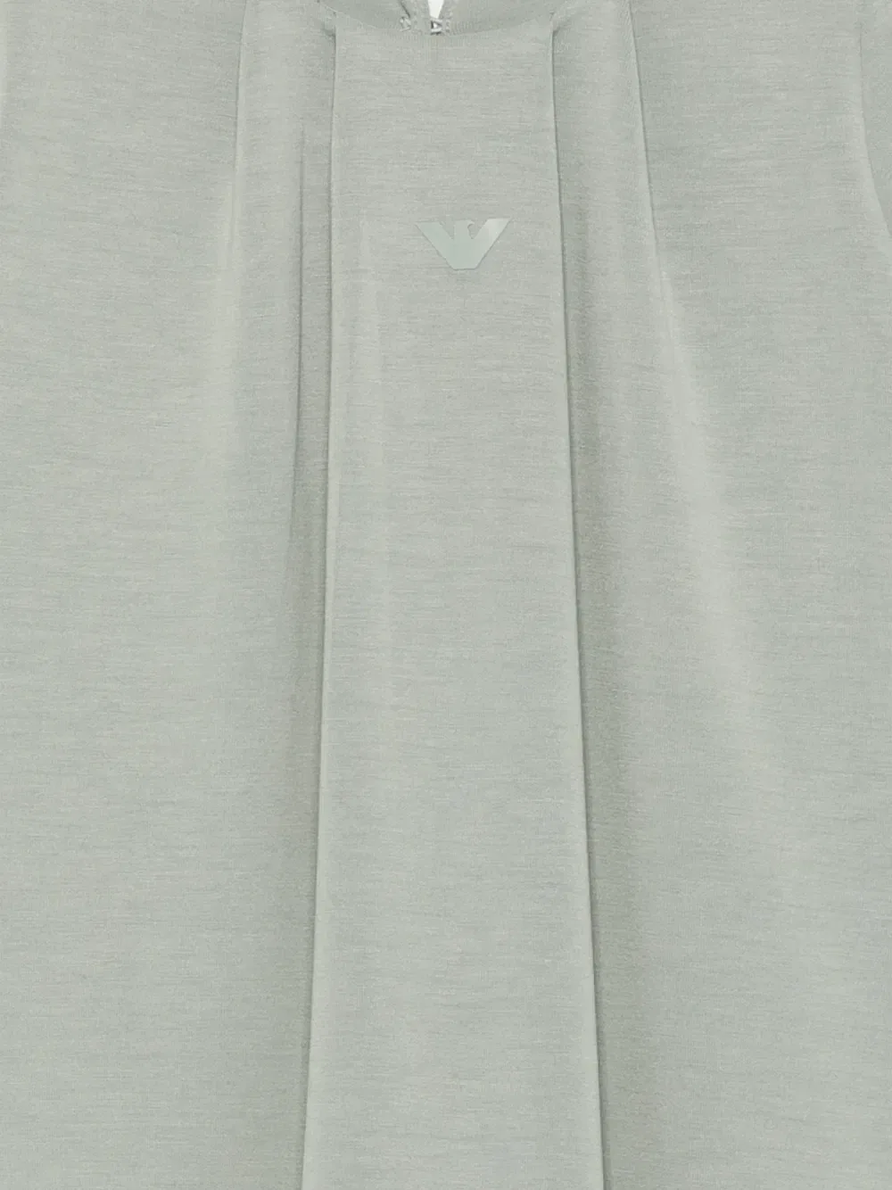 Плиссированное платье с логотипом-нашивкой Emporio Armani Kids, зеленый — фото 3