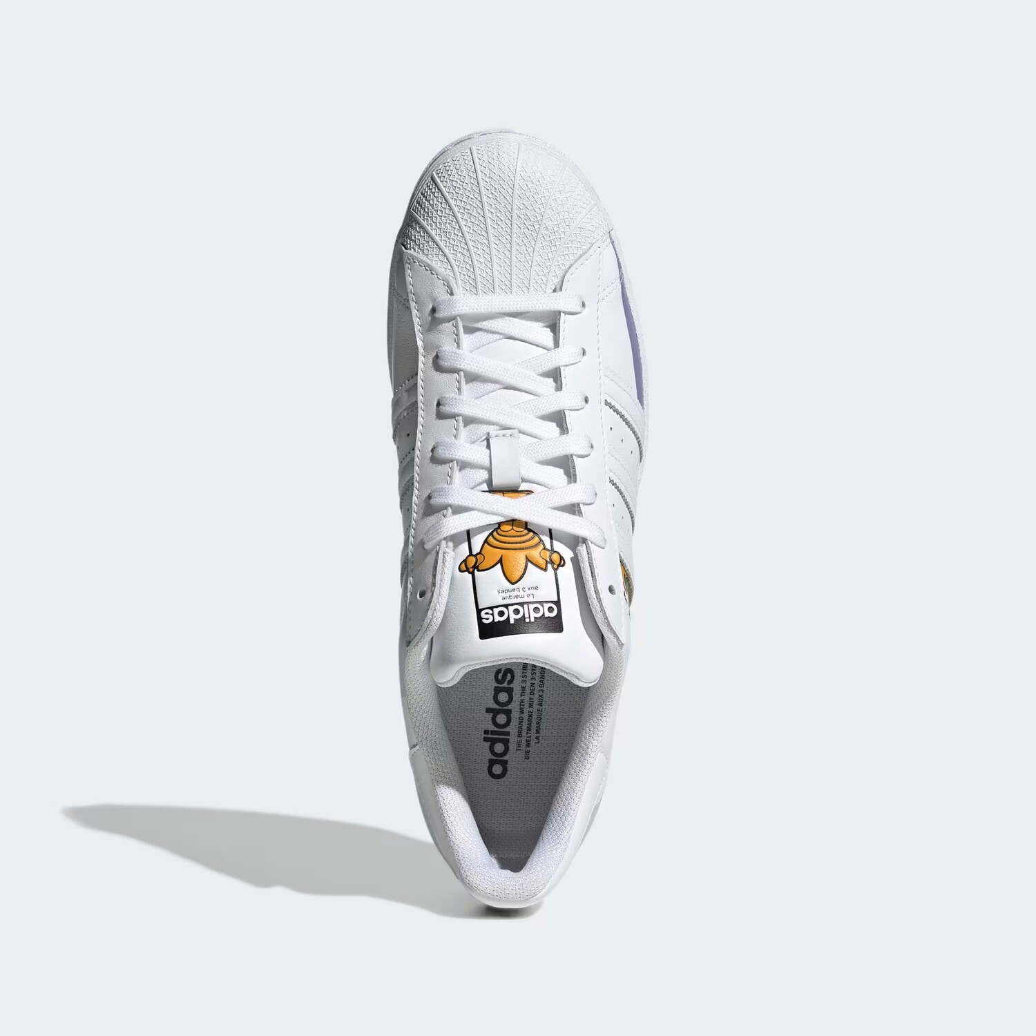 Кроссовки для скейтбординга Adidas Originals Superstar унисекс, белый — фото 2