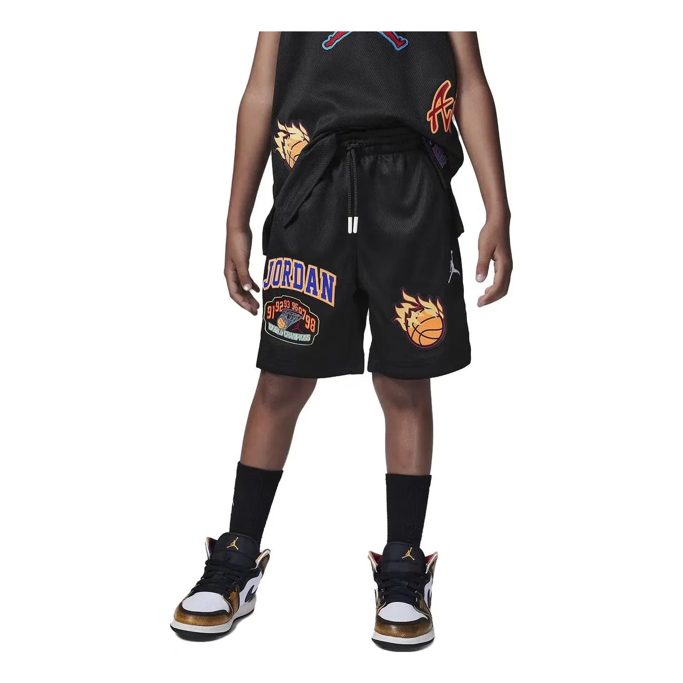 Шорты с патчами Air Jordan Patch Pack, черный