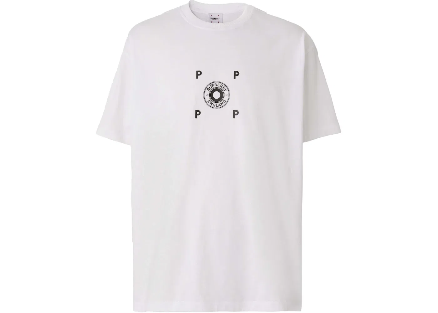 Мужская футболка с принтом Burberry Logo Graphic Cotton, White