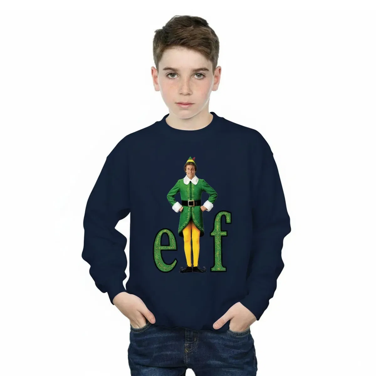 Свитшот с логотипом Buddy Elf, Navy — фото 2
