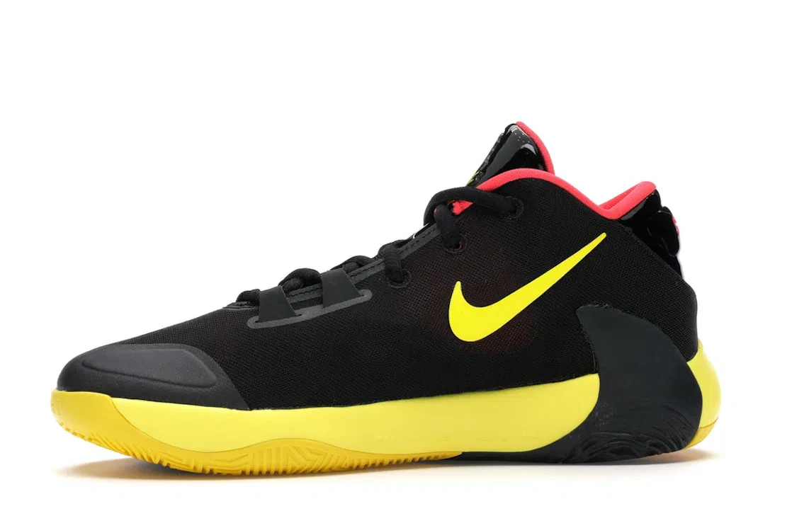 Детские кроссовки для баскетбола Nike Zoom Freak 1 Soul Glo, Black/Red Orbit-Opti Yellow-Black — фото 3