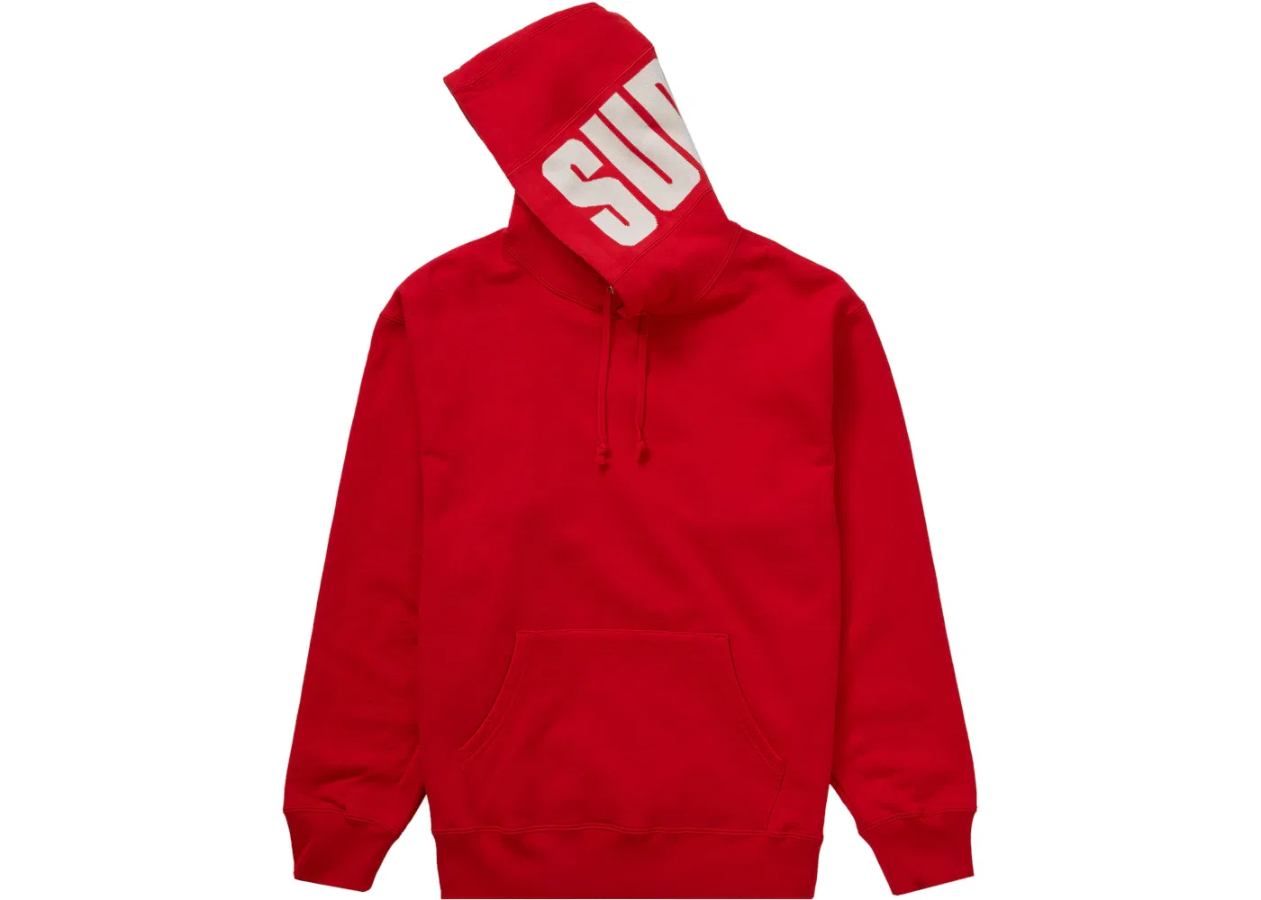 Мужской худи с капюшоном Supreme Hooded Sweatshirt, Red — фото 2