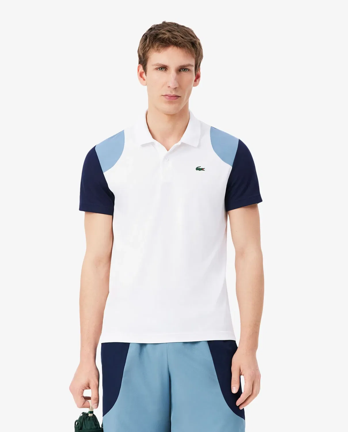 Мужское поло с принтом Lacoste, Blanco