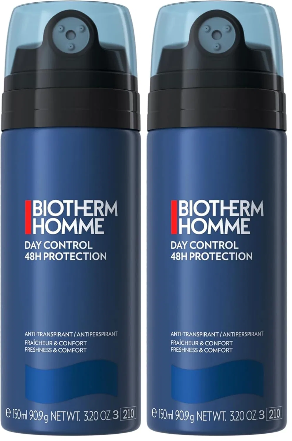 Антиперспирант-спрей Biotherm Homme Day Control 48H, 2х150 мл, Fresh