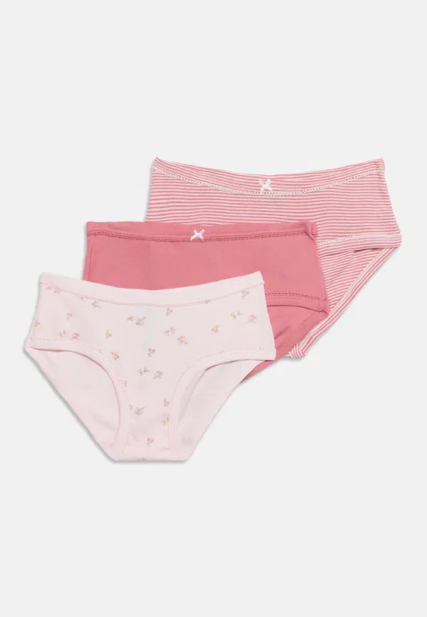Трусы хлопковые 3 pack Petit Bateau Pink, розовый