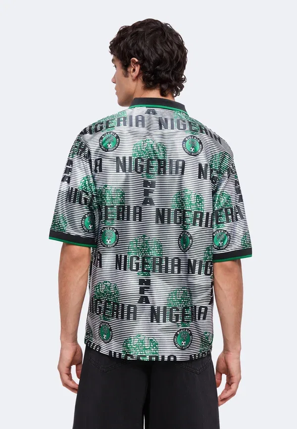 Футболка, дышащая, Nigeria Energy, Nike Performance, White/Black/Pine Green/Electric Green, белый/черный/зеленый — фото 3
