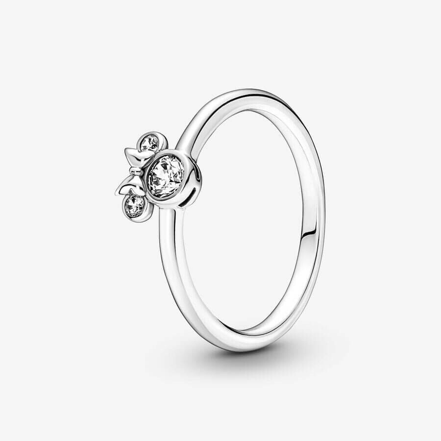 

Кольцо Pandora x Disney Minnie Mouse Sparkling Head, серебро