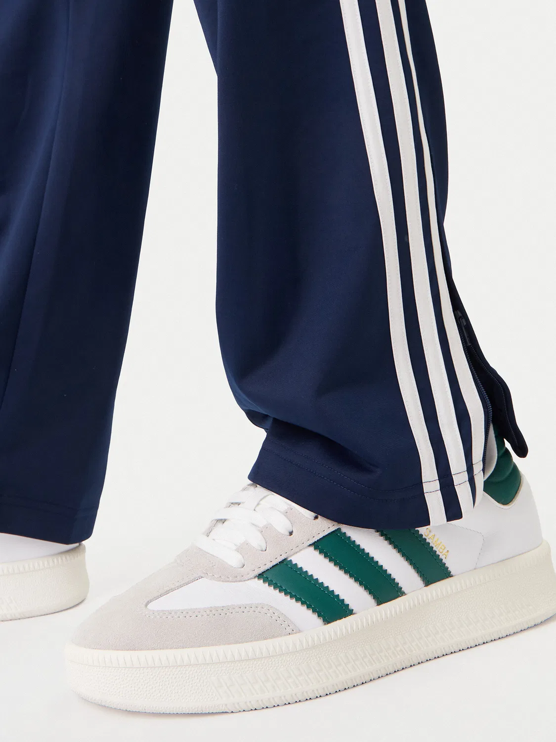 Мужские спортивные брюки свободного кроя Firebird Adidas, темно-синий — фото 4