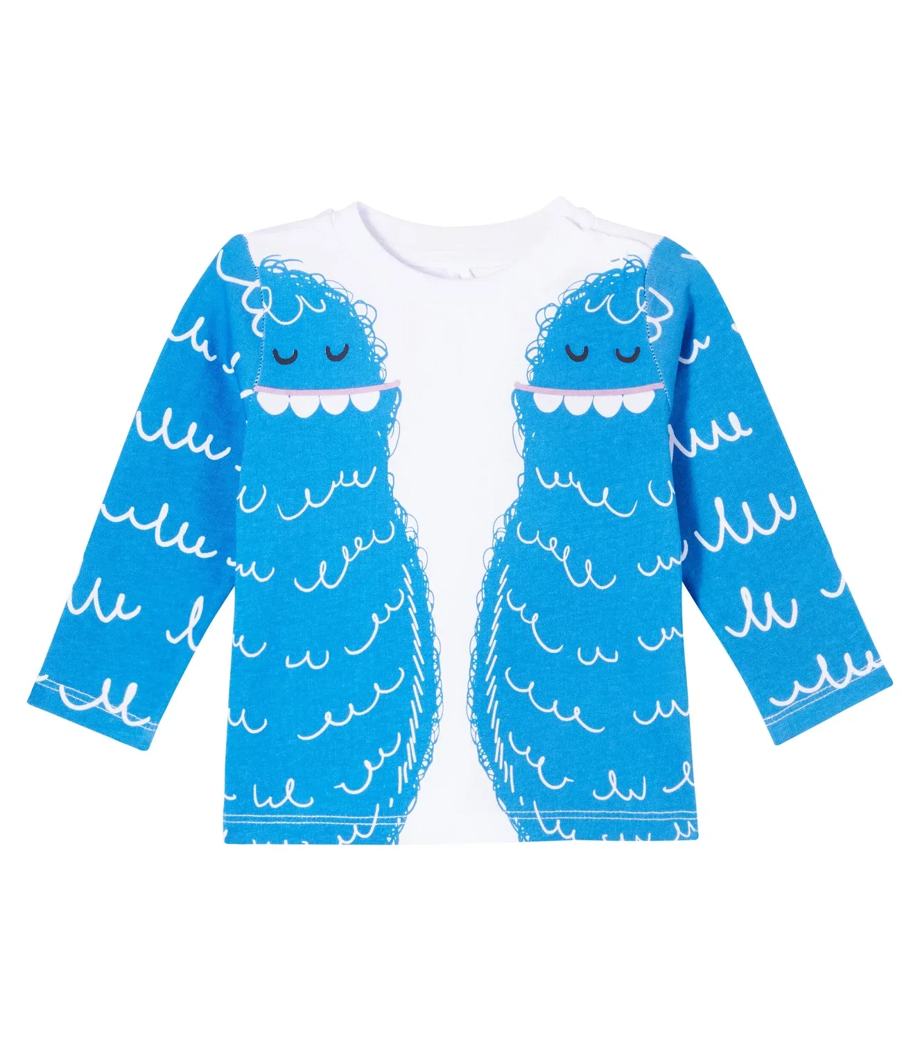 Свитшот с принтом Stella Mccartney Kids, синий