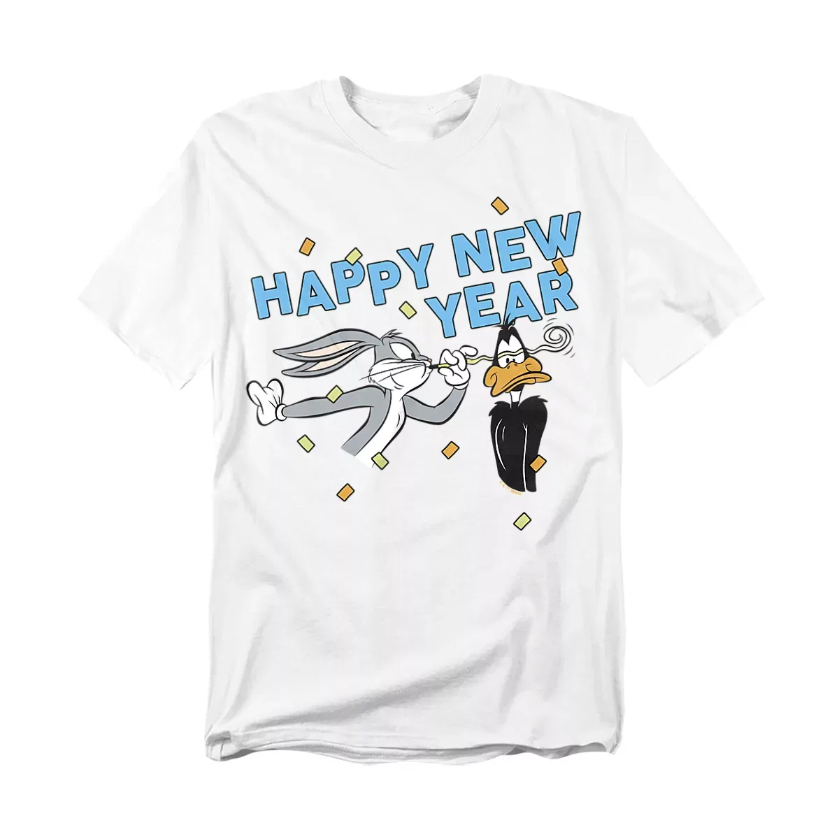 Детское боди с коротким рукавом с принтом Baby Looney Tunes Happy New Year Doc Bugs Bunny Looney Tunes, White