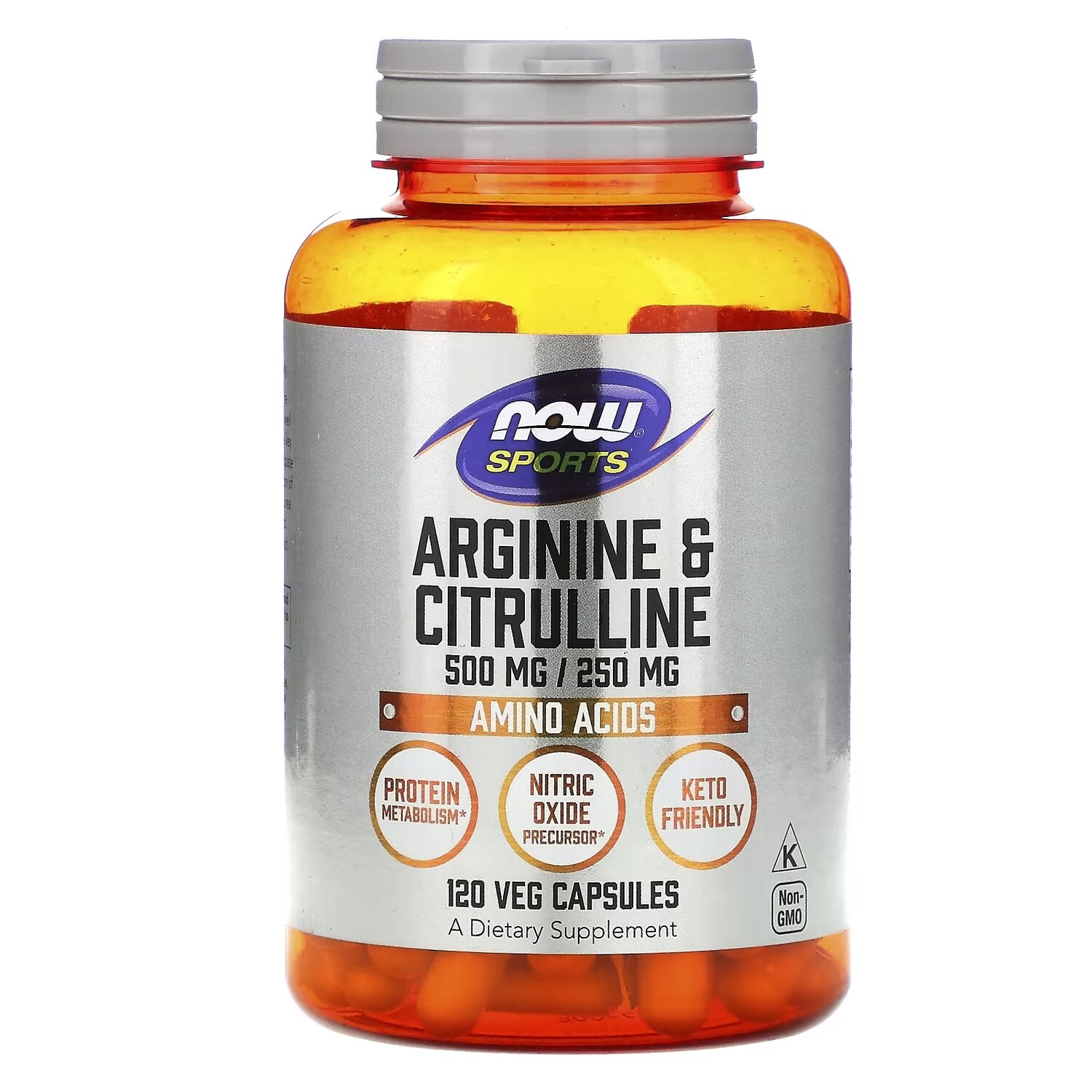 

NOW Foods Sports аргинин и цитруллин, 120 вегетарианских капсул