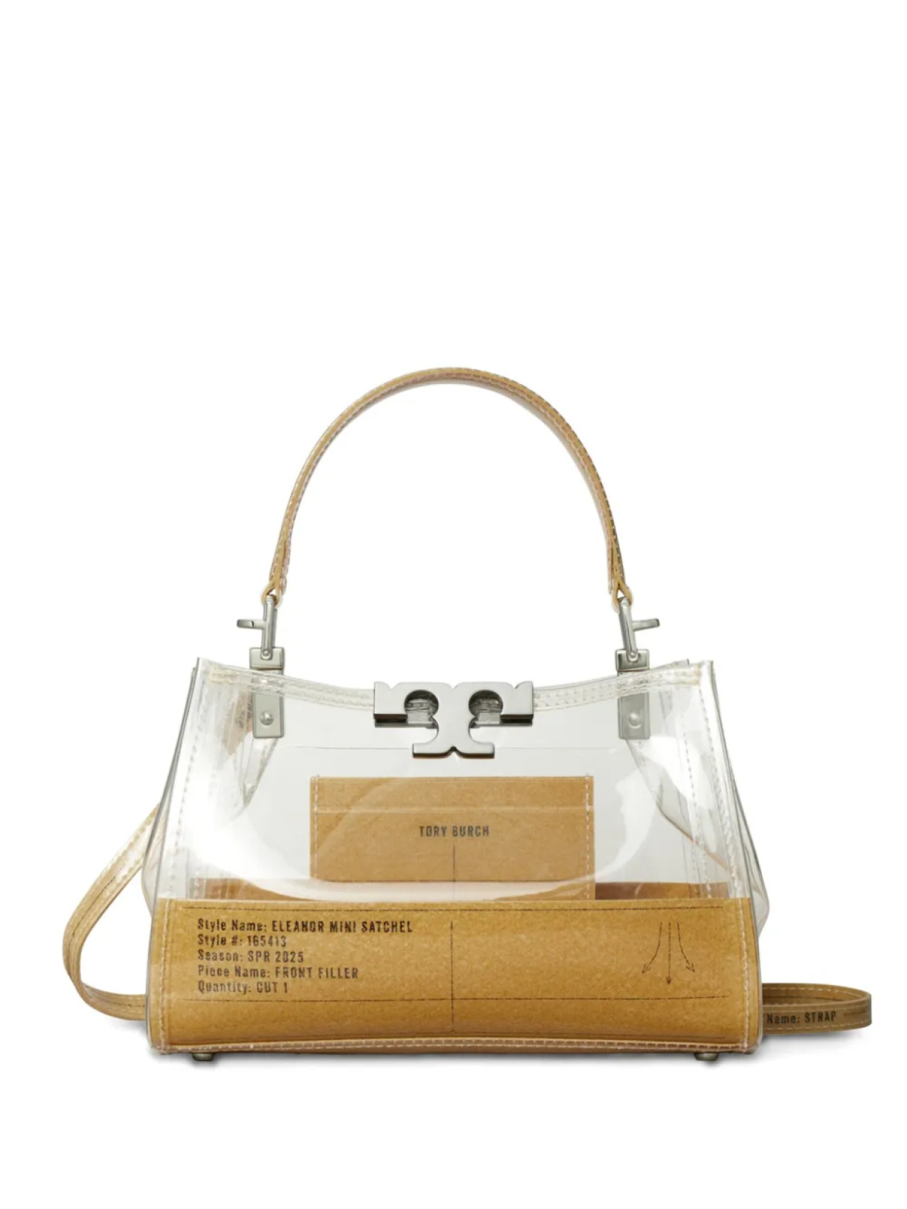 

Tory Burch сумка-сэтчел Eleanor Clear размера мини, нейтральный