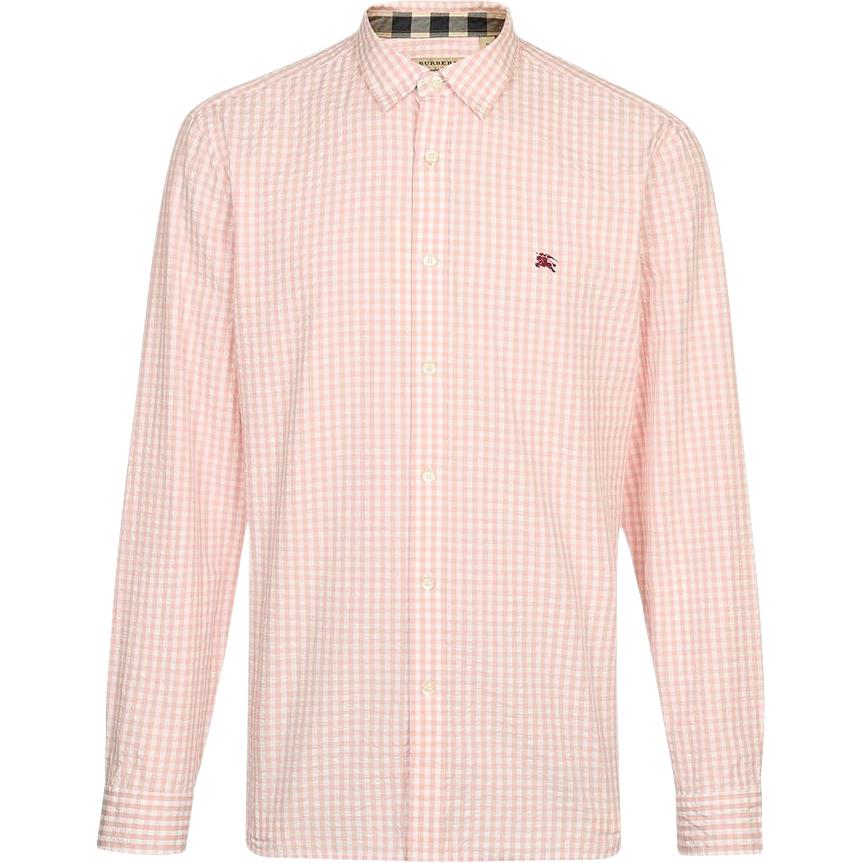 

Burberry Рубашка мужская светло-розовая красная