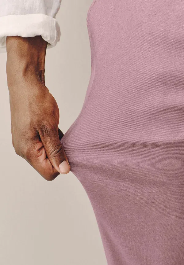 Брюки из льна и лиоцелла Suit trousers Next, pink, розовый — фото 2