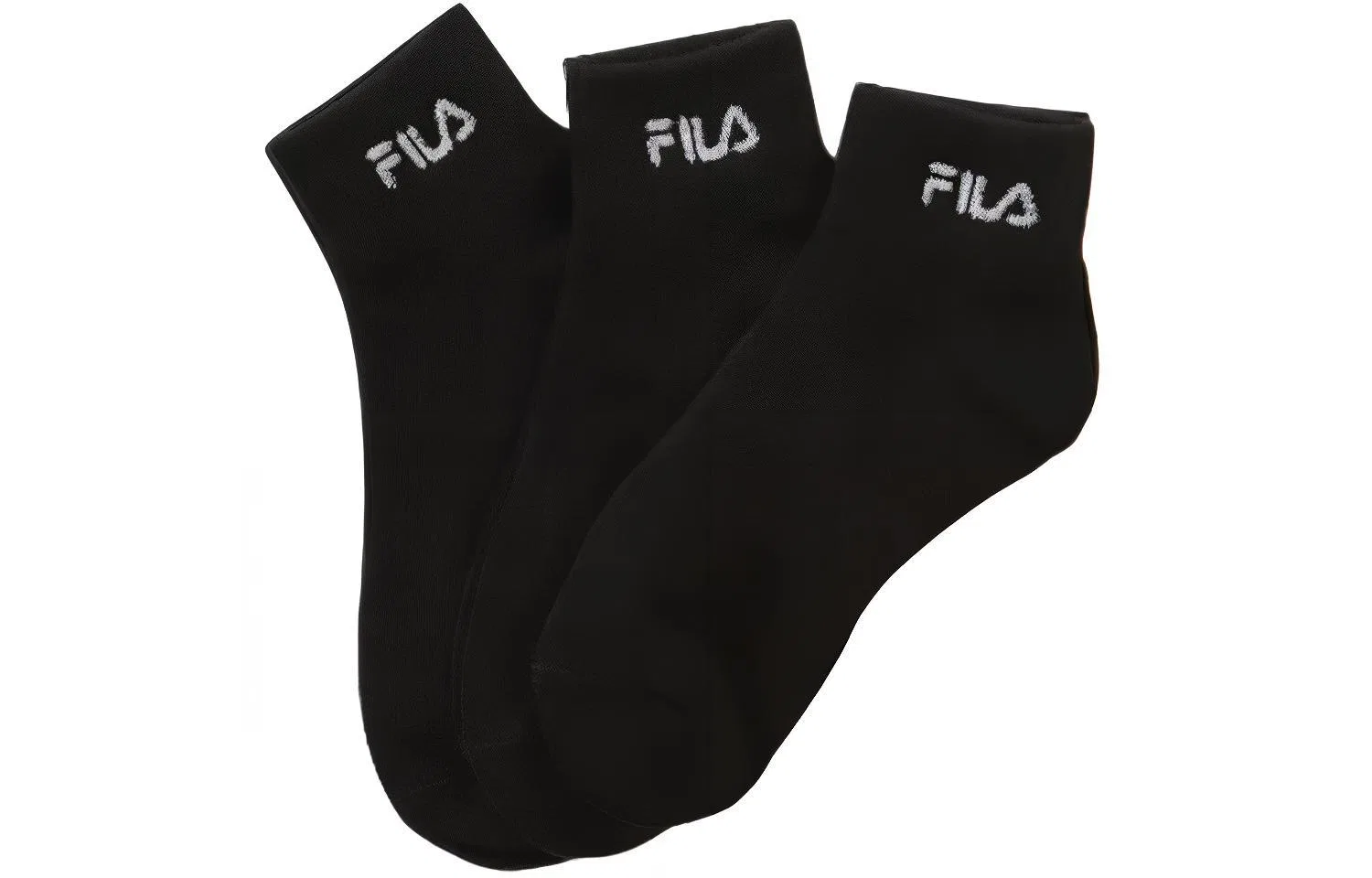 Детские носки-следки, комплект из 3 пар, FILA, Black
